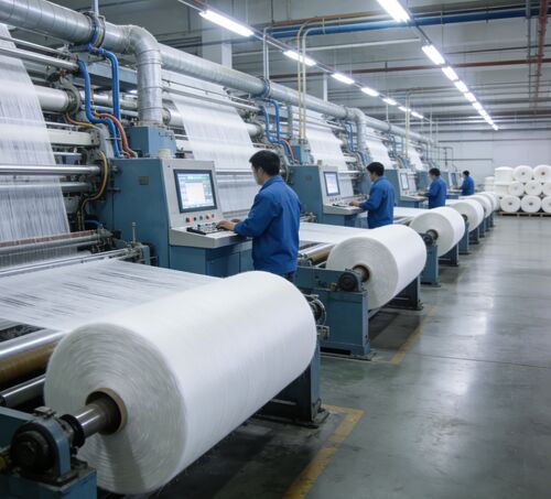 最新の企業ニュース リサイクルされたポリエステルPETの最適化された技術的利点