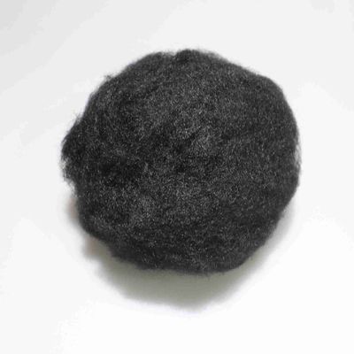 購入 リサイクルされたPET固体4080ポリエステルショートカットファイバー15Dブラックステープルファイバー オンライン製造