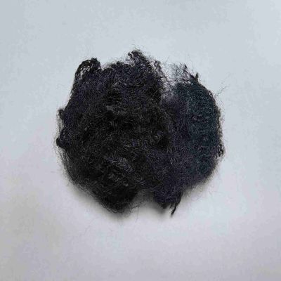 購入 燃焼阻害性 純ポリエステル 天然繊維 51mm 黒 寝具用 オンライン製造