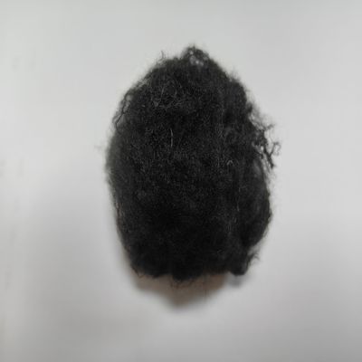 良い価格 湿度対策 リサイクルポリエステル ステープルファイバー 1.4D 38mm ブラック オンライン