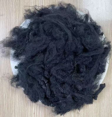 良い価格 バージンポリエステル ステープルファイバー 3D 150mm 黒 オンライン