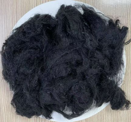 良い価格 ポリプロピレン ステープルファイバー 9D 51mm 黒 溶融点 160-170C 原材料 オンライン