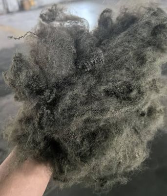 良い価格 リサイクルポリエステル ステープルファイバー 6D 51mm グリーンコーヒー 低水分吸収 オンライン