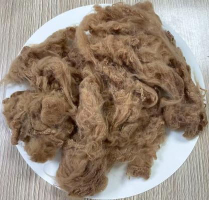 良い価格 リサイクルポリエステルステープルファイバー 1.5D 38mm ライトキャメル オンライン