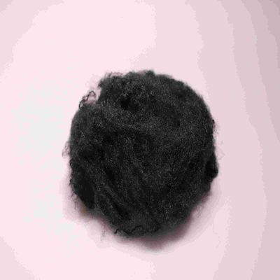 良い価格 64mm ブラック 耐火繊維 環境に優しい粘着性ステープル繊維 オンライン