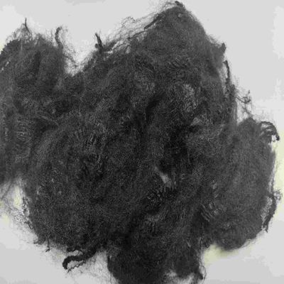 良い価格 耐火性ポリエステル繊維 51mm 黒 短繊維 環境に優しいPSF オンライン