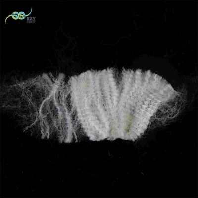 パーソナライズド クリップ リサイクル 合成 ステープル 繊維 白色 詰め込み