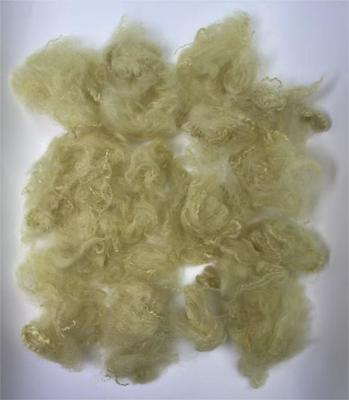 良い価格 Recycled Polyester Staple Fiber with 38-64mm Fiber Cut Length 0.4% Moisture Regain in Light Camel Color オンライン