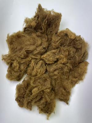 良い価格 Recycled Polyester Staple Fiber 1.5D Yellow Brown with 0.2% Oil Content for High Durability オンライン