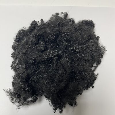 黒色 3D*64mm 耐火性ポリエステルステープル繊維 床物や産業用フィルタリング用