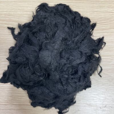 Premium 1.56D×38mm Black Viscose Staple Fiber with Ultra Soft Texture and High Color Fastness for Home Textiles