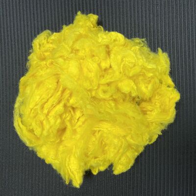 糸と繊維のための黄色の粘着繊維1.67DX51mm,柔らかい呼吸し,品質で安定した 仕様をカスタマイズすることができます